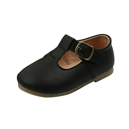 

Youmylove Shoes Leather Non-Slip Flats Children Baby Strap Boys Girls Shoes Buckle Baby Shoes Children Casual Shoes