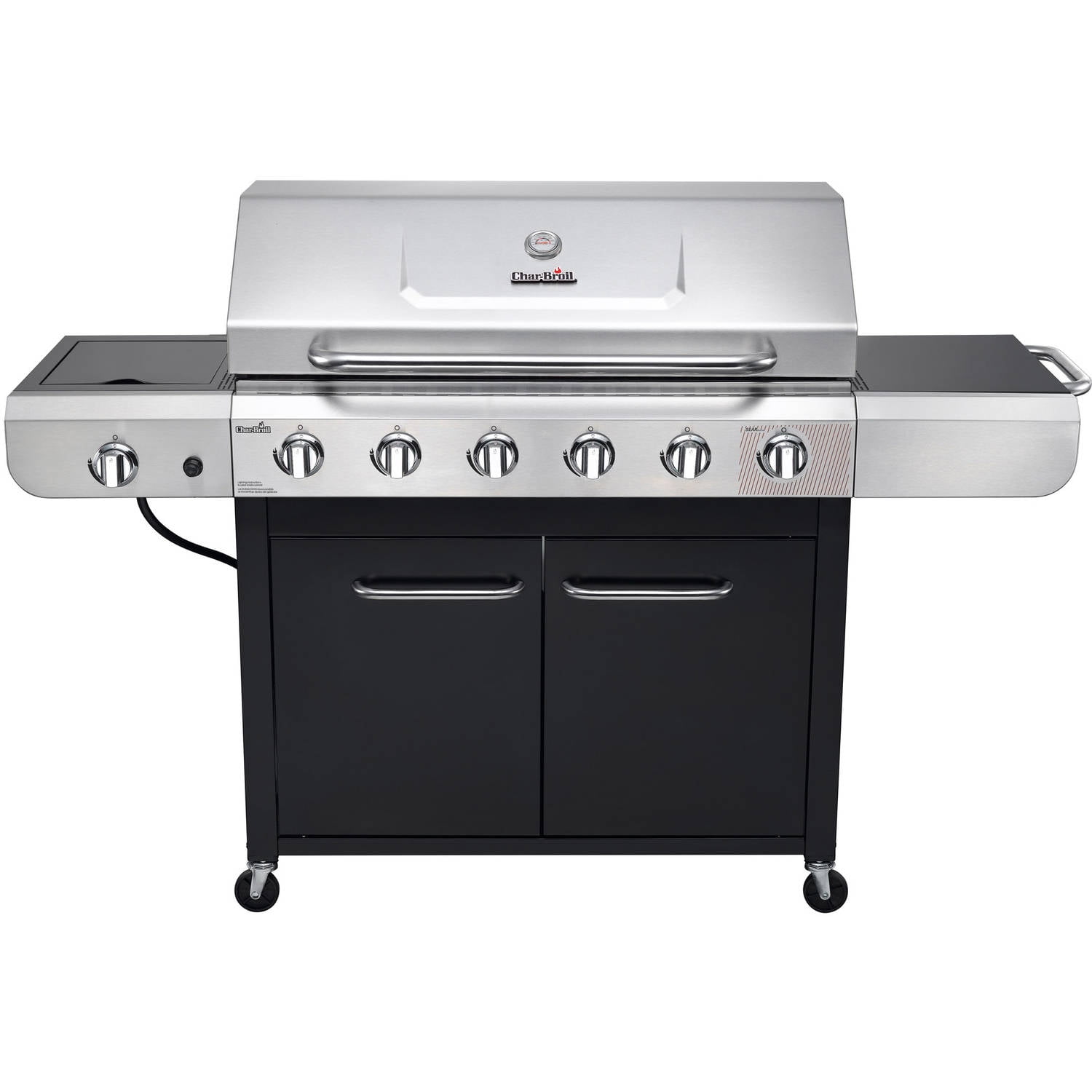 Char-Broil Convective 6-Burner Grill, Stainless Steel/Black - Walmart.com