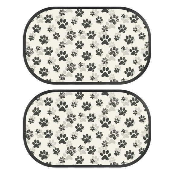 Yuyamidu Dog Paw Back Window Sun Shades for Car Cute Car Window Sun Shades for Baby Portable Car Window Shade for Baby Sun Blocker for Car Windows