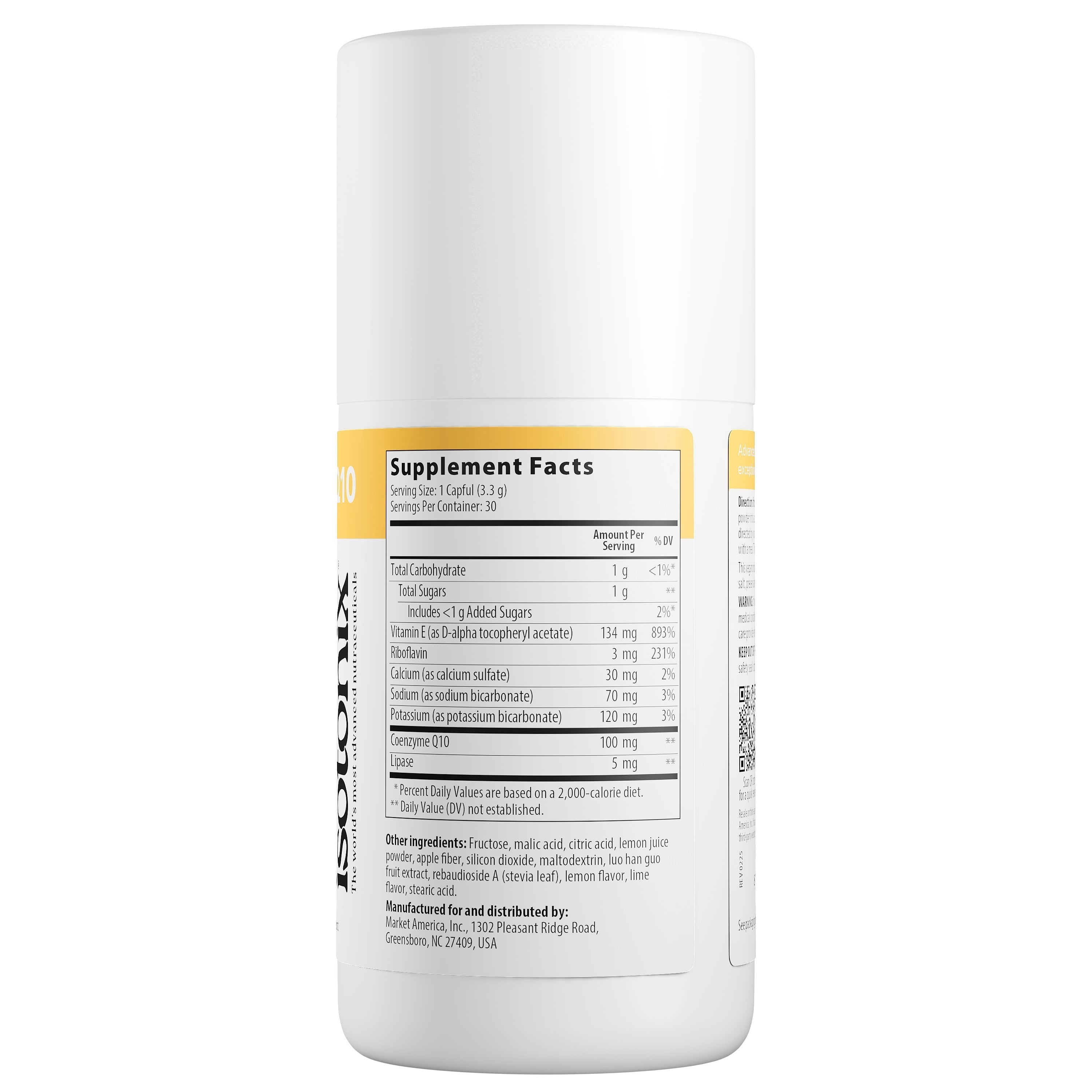 Isotonix CoQ10 Supplement - High Absorption Coenzyme Q10 for Heart Health, Energy, and Antioxidant Support - Ubiquinone CoQ10, Vitamin Q10 Supplement, 30 servings