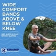 thumbnail image 3 of Kinship Comfort Brands Knee Brace Compression Support Sleeve for Meniscus Tear, Arthritis, Running, Joint Pain Relief & Injury Recovery | 2 Pack, 3 of 6