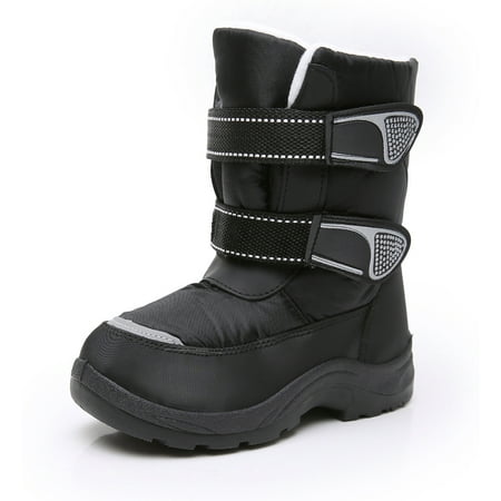 

Apakowa Kids Boys Snow Boots Winter Waterproof Slip Resistant Cold Weather Boots (Toddler/Little Kid/Big Kid)