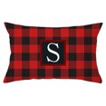thumbnail image 1 of Funda de almohada navideña con diseño de muñeco sin rostro, gnomo enano, duende, enrejado, árbol de Navidad, copo de nieve, lino estampado, funda de almohada para sofá, funda de almohada de piel de me, 1 of 3