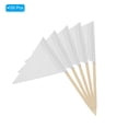 thumbnail image 3 of 100 Pcs Flag Toothpicks Cake Toppers Cheese Markers Party Decor Colored White, 3 of 8