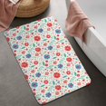 thumbnail image 2 of Pioneer Flower Floral Print Pattern Bathroom Rugs Mat, Non Slip Microfiber Bathroom Rug with Rubber Backing, Soft Mats for Bathroom Floor Tub Shower, 20"x32", 2 of 5