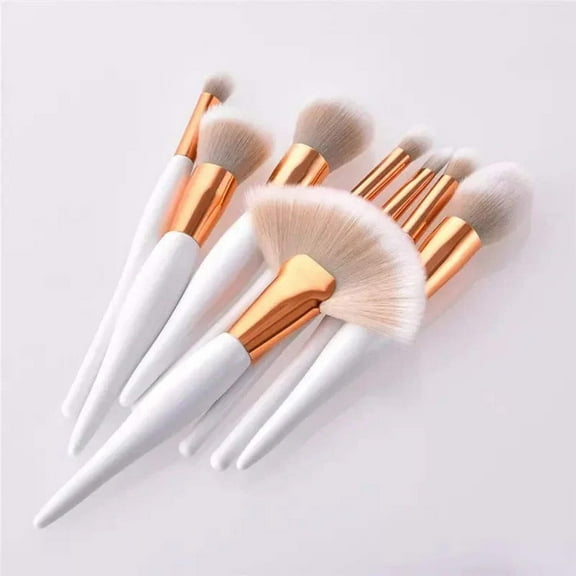 Fluffy White Clouds Makeup Brush Set 8pc