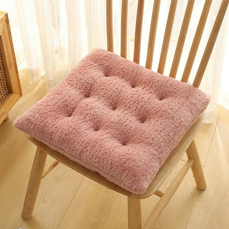 

Clearance Konghyp Solid Color Frosted Chair Cushion – Comfortable Dining and Office Chair Cushion Non-Fading Winter Seat Pad for Added Comfort and Style in Any Space.