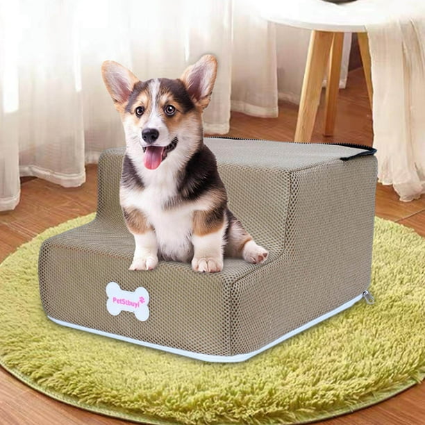 Pet Stair Steps Foldable Washable Dog Pet Steps Pet stair for Car Boot Injured Pets camel Walmart