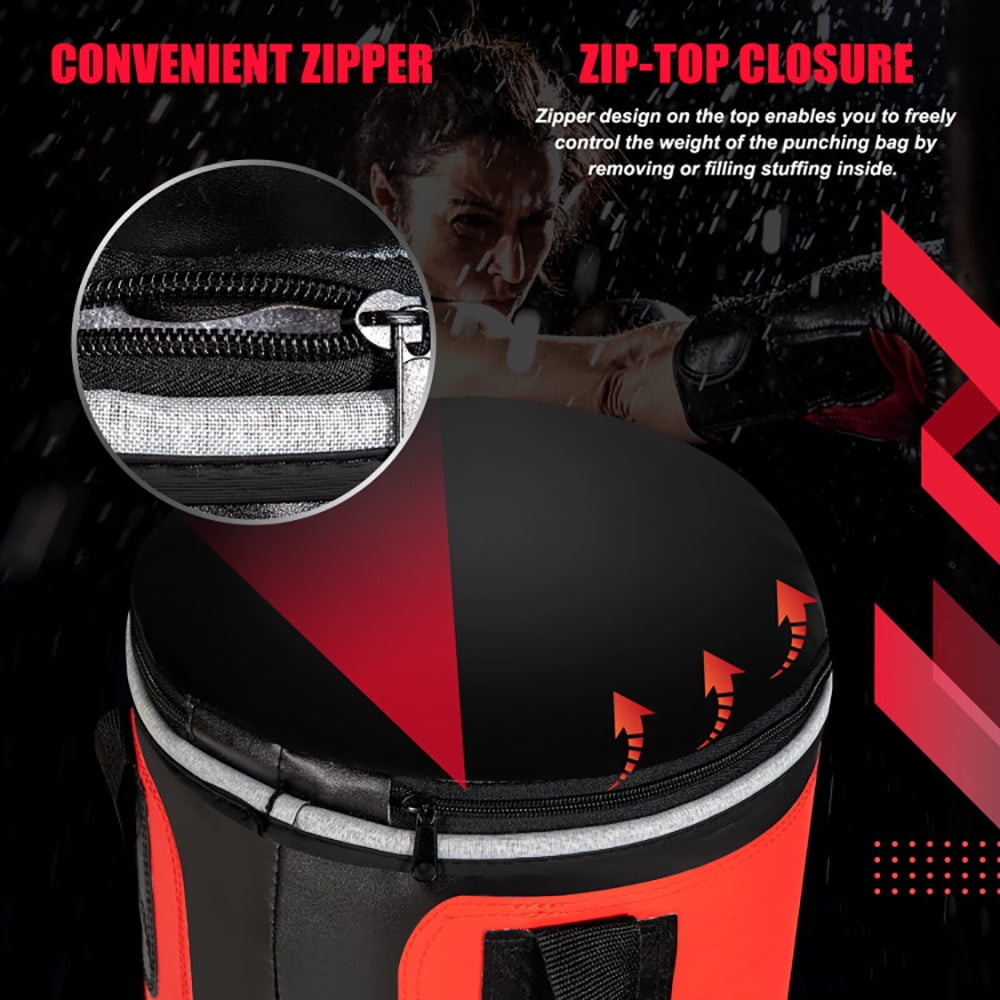 Yardi Yard Filled Punching Bag Set for Adults- 56 lbs, Punching Bag for Adults, Heavy Boxing Bag Set