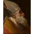 thumbnail image 2 of Gaetano Gandolfi 12x14 Gold Ornate Wood Frame and Double Matted Museum Art Print Titled - Head of a Bishop (ca. 1770), 2 of 4