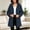 Navy, variant on Women's Hooded Fuzzy Cardigan Longline Fleece Jacket Full Zip Winter Warm Outerwear with Cable Knit Pattern Casual Cozy Coat for Cold Weather Daily Wear