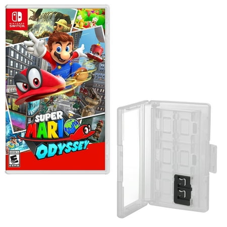 Hard Shell 12 Game Caddy and Super Mario Odyssey for Nintendo Switch