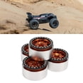 thumbnail image 1 of Metal 4pcs 1.9in RC Rims de la Rueda Mecanizado CNC Mecanizado 1/10 RC Beadlock Wheel Buld para axial SCX10 90046 AXI 03007 REDCAT MST, 1 of 7