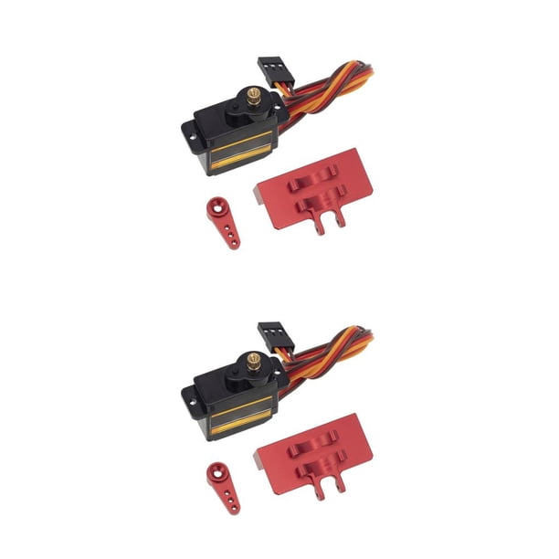 Vogacara Juego de servo de dirección RC, componente de actualización profesional, modelo de vehículo, Kit de servos sensibles con reemplazo Type1 NO1