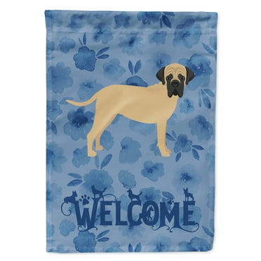 Carolines Treasures CK6067GF Bullmastiff Welcome Flag Garden Size Small multicolor