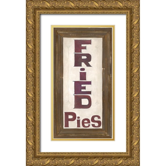 Shamp, Cindy 9x14 Gold Ornate Wood Framed with Double Matting Museum Art Print Titled - Fried Pie