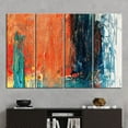 thumbnail image 3 of Orange Art, Modern Poster, Contemporary Canvas Art, Orange, Oil Painting Print, Abstract Orange Poster, Abstract Canvas Art, Canvas Wall Decor - 3P-White Framed, 3 of 9