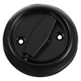 thumbnail image 1 of KAKOWELY Poignée de Porte Encastrée Poignée Ronde en Acier Inoxydable Moderne Noire pour Porte Coulissante de Grange, 1 of 4