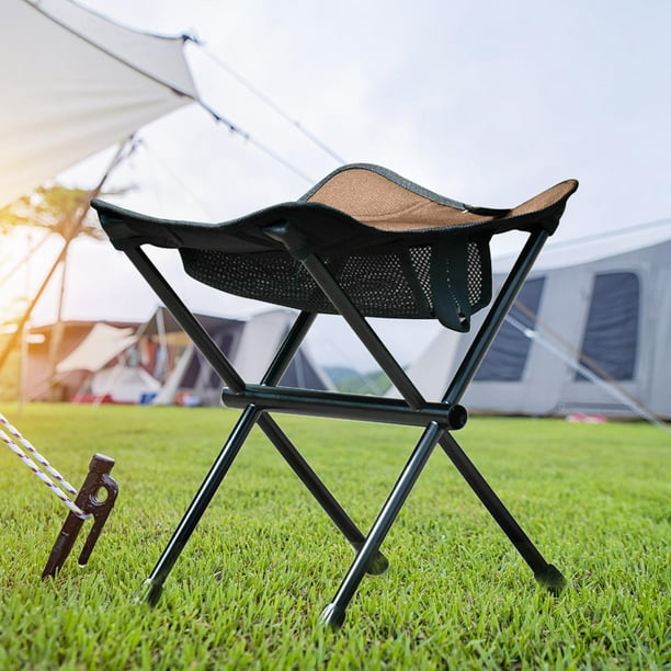 Camping Stool Foldable with Storage Bag Portable Folding Chair for BBQ 