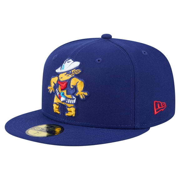 Men's-New Era Navy Amarillo Sod Poodles Authentic Collection 59FIFTY Fitted Hat