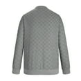 thumbnail image 4 of pstuiky camisa de manga larga para hombre, Suéter de cuello redondo para hombre, suéter de cuadros, base de manga larga, cuello redondo, top/camiseta camisetas de hombre m, 4 of 5