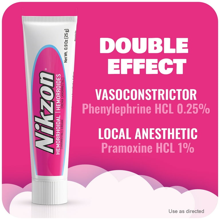 Nikzon Hemorrhoid Relief Cream with Pramoxine and Aloe, External