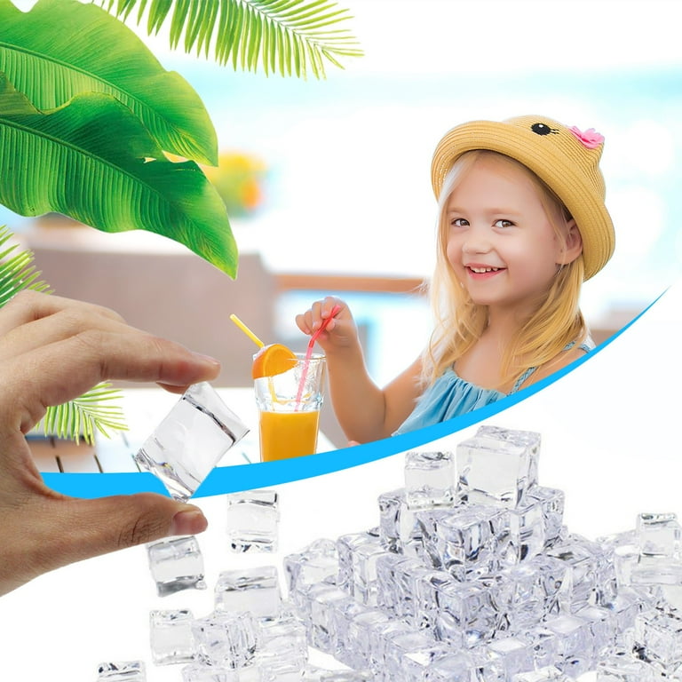 80 Pack Reusable Plastic Ice Cubes – BPA Free, No-Melt Squares That Keep Drinks Cold Without Watering Them Down 2 thumbnail image
