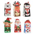 thumbnail image 2 of 24 Piezas Bolsas Navideñas Bolsas de Regalo Bolsas Navideñas de Papel Kraft (6 Estilos), 2 of 5