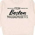 thumbnail image 3 of Inktastic From Boston Massachusetts in Black Distressed Text Toddler Sweatshirt, 3 of 4