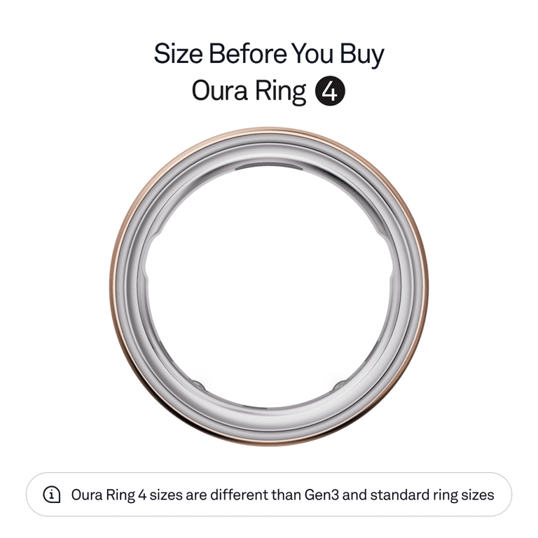 Oura Ring 4, Rose Gold, Size 9, Smart Wearable, Sleep, Fitness