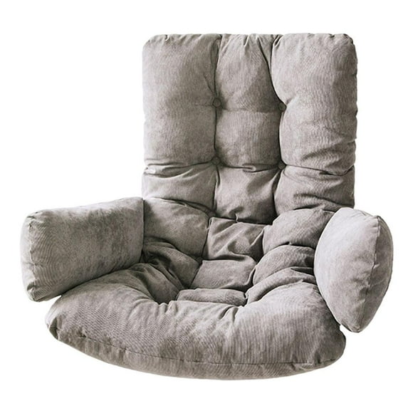 Portable Hammock Chair Cushion Chair Cushion on Hammocks Garden Swing Hanging Leisure Chair Swing Cushion Gray (No Swing Only Cushion)