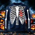 thumbnail image 2 of Afdoent Sweatshirts for Men Halloween Print Sweatshirt Fashion Long Sleeve Crewneck Pullover for Holiday Party, 2 of 4