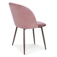 Edgemod Kantwell Velvet Dining Chair in Dusty Rose (Set of 2)