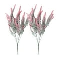 thumbnail image 2 of SPRING PARK 2Pcs 5-fork Artificial Flowers Lavender Bouquet Romantic Fake Lavender Bunch in Purple Artificial Plant for Home Wedding Garden Decor, 2 of 7