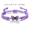thumbnail image 6 of Bracelets Hand Woven Couple Butterfly Bracelet Bracelet Male and Female Birthday Gift Jewelry (White ), 6 of 12