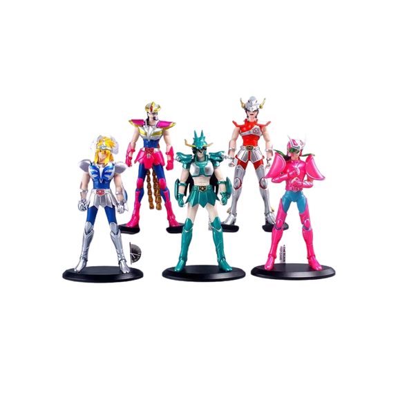 Set de 5 Figuras Caballeros del Zodiaco 19 cm SAINT SEIYA Seiya Hyoga Ikki Shiryu Shun