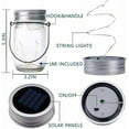 thumbnail image 3 of Epicgadget Outdoor Hanging Solar Lights (Mason Jars Included), Waterproof Solar Lanterns with 20LED Bright Multicolor String Light for Garden Yard Patio Party Wedding Christmas Decoration (2 Pieces), 3 of 7