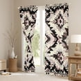 thumbnail image 3 of Manfei Ancient bohemian Aztec Black Out Curtains,Boho Tribal Gemetric Curtains Pack of 2 (42x63 Each),Beige Black Gray Bedroom Curtains For Men Women,Super Cozy Room Decor, 3 of 6
