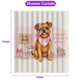 thumbnail image 5 of Happy Mother's Day Brussels Griffon Love Dog Mom Heart Flower Shower Curtain Griff Dog Lover Waterproof Bathroom Bathtub Curtain - 12004, 5 of 5