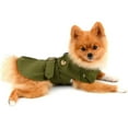 thumbnail image 5 of UOSIA Pet Trench Coat for Small Dogs Windproof Fashion Jacket Belted Dog Clothes, 5 of 8