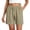 AB13 Khaki, variant on Women'S Shorts High Waist Solid Color Relaxed Fit Shorts Ladies Straight Leg Everyday Wear Silk Shorts Black