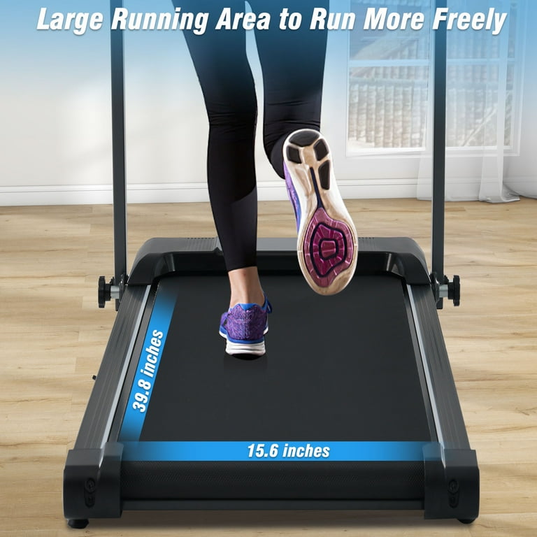 2.5HP Folding Treadmill with Incline 0.5 7.5 MPH Electric Treadmill with LCD Display Electric Running Machine Home Office Gym Portable Treadmill