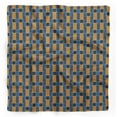 thumbnail image 1 of Bimba Gold Check Check Printed Pure Silk Scarf Neck Wrap Summer Hair Bandanas For Women 40 x 80 Inches, 1 of 1