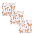 thumbnail image 7 of SKYSONIC Watercolor Butterfly Horse Baby Muslin Washcloths Face Towel, 3 PCS Flower Burp Cloths Cotton Wipes Infant Wash Cloth for Newborn Boys Girls 12"x12", 7 of 7