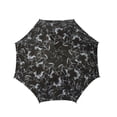 thumbnail image 2 of AWST Int'l Lila Linear Horses Umbrella- Black, 2 of 5