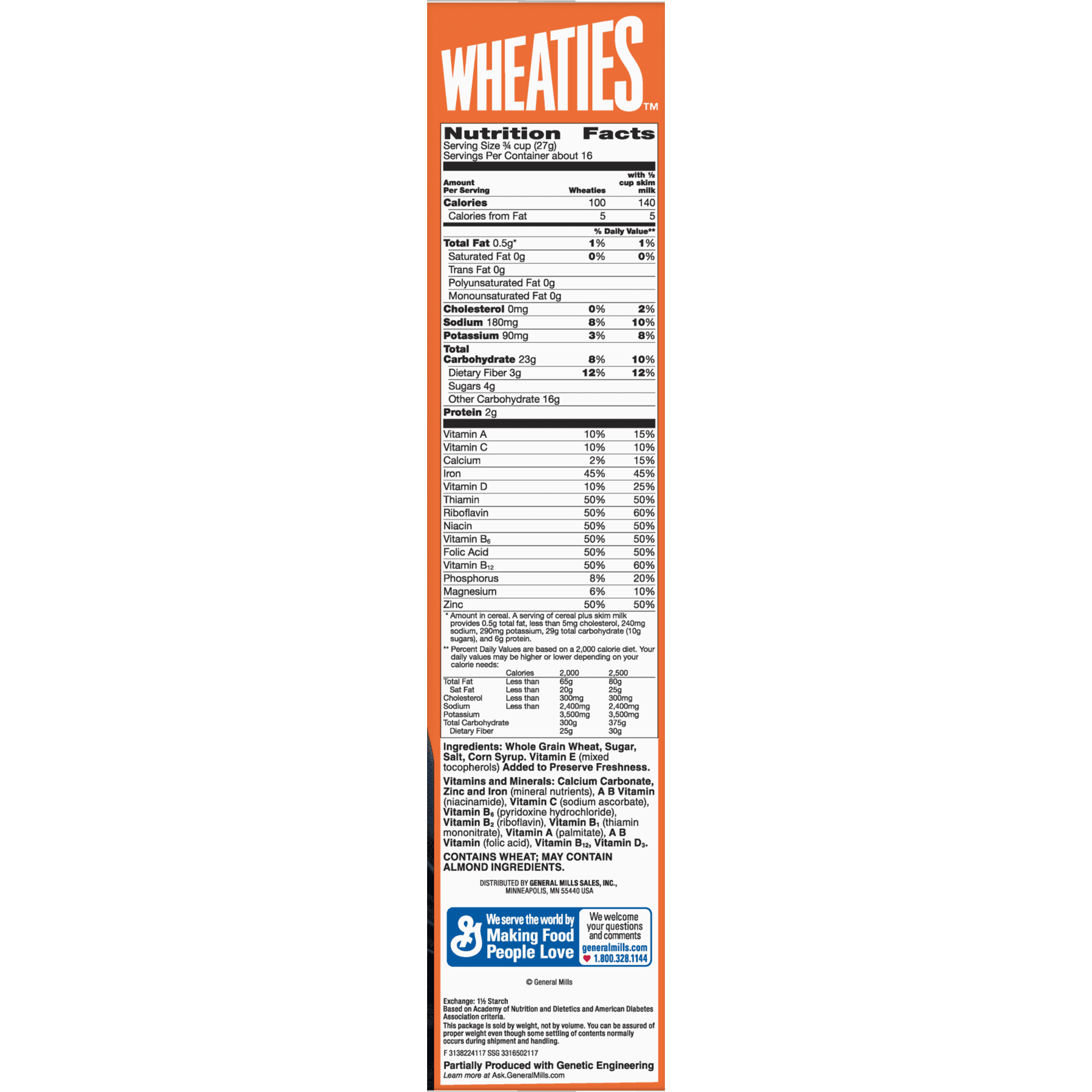 Wheaties Cereal Nutritional Information Blog Dandk