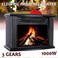 thumbnail image 4 of 1000w Electric Fireplace Heater With Remote Control Fireplace Electric Flame Decoration Portable Sp, 4 of 5