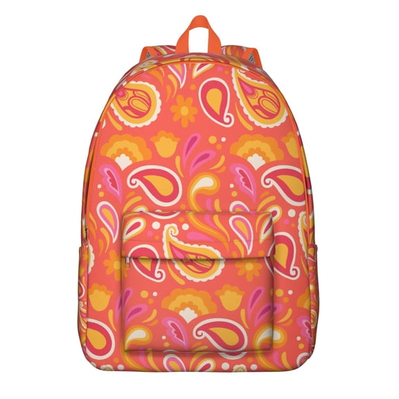 Graceful Boho Chic Backpack Featuring Paisley, Versatile School College Bookbag for Students, Dependable Laptop Daypack with Compartments, Great Gift for Women Teens