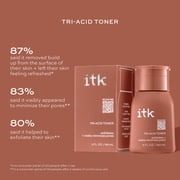 ITK Skincare Tri-Acid Toner Face Exfoliator + Dark Spot Corrector with 3.5% Lactic Acid, 5 oz