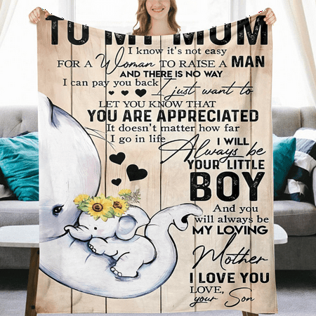 

Blankets Gift for Mom Mother s Day Anniversary Wedding Gifts for Mom Christmas Birthday Gift for Mom Gifts for Mom from Daughter Son XL-150*200cm